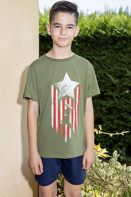 ΑΓΟΡΙΣΤΙΚΗ ΕΦΗΒΙΚΗ ΚΟΝΤΗ ΒΑΜΒΑΚΕΡΗ ΠΙΤΖΑΜΑ ΜΕ ΤΥΠΩΜΑ ΑΣΤΡΟΜΑΧΗΤΗΣ