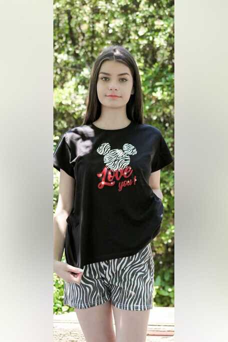 ΚΟΡΙΤΣΙΣΤΙΚΗ ΕΦΗΒΙΚΗ ΚΟΝΤΗ ΒΑΜΒΑΚΕΡΗ ΠΙΤΖΑΜΑ ΜΕ ΤΥΠΩΜΑ ANIMAL ZEBRA