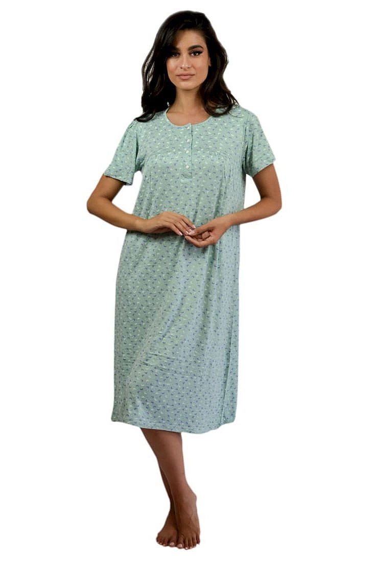 ΓΥΝΑΙΚΕΙΟ ΜΑΚΡΥ ΝΥΧΤΙΚΟ ΒΙΣΚΟΖΗ ΜΕ ΠΑΤΙΛΕΤΑ ΚΑΙ ΣΧΕΔΙΟ FLORAL