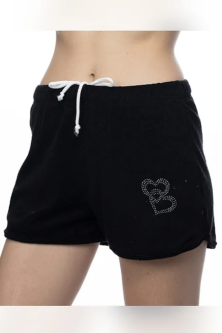 ΓΥΝΑΙΚΕΙΟ ΒΑΜΒΑΚΕΡΟ ΠΕΤΣΕΤΕ ΣΟΡΤΣ ΜΟΝΟΧΡΩΜΟ ΜΕ ΣΤΡΑΣ ΚΑΡΔΟΥΛΕΣ