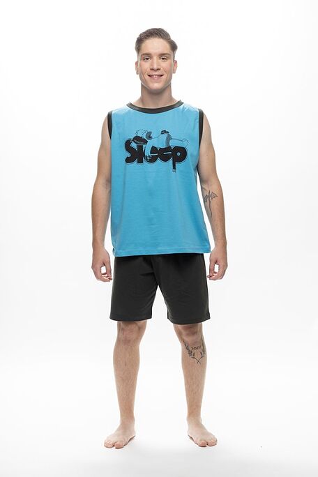 ΑΝΔΡΙΚΗ ΚΟΝΤΗ ΒΑΜΒΑΚΕΡΗ ΠΙΤΖΑΜΑ ΜΕ ΤΥΠΩΜΑ FUNNY SLEEP