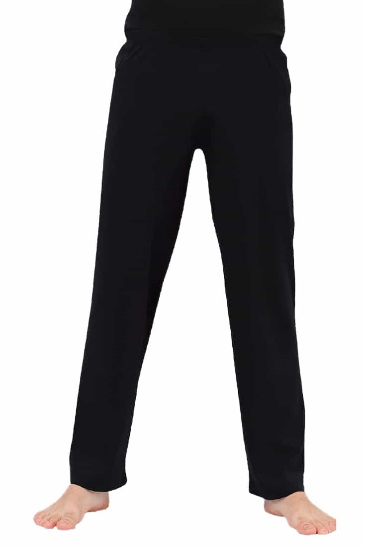 ΑΝΤΡΙΚΟ ΒΑΜΒΑΚΕΡΟ INTERLOCK ΠΑΝΤΕΛΟΝΙ ΠΙΤΖΑΜΑΣ ΜΟΝΟΧΡΩΜΟ ΜΕ ΑΝΟΙΧΤΟ ΜΠΑΤΖΑΚΙ