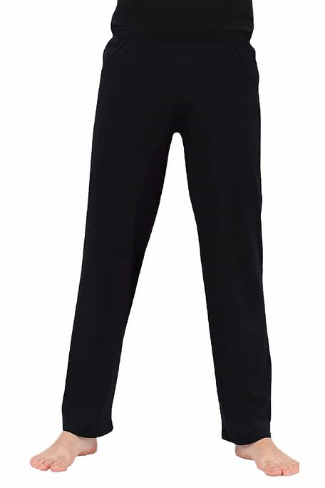 ΑΝΤΡΙΚΟ ΒΑΜΒΑΚΕΡΟ INTERLOCK ΠΑΝΤΕΛΟΝΙ ΠΙΤΖΑΜΑΣ ΜΟΝΟΧΡΩΜΟ ΜΕ ΑΝΟΙΧΤΟ ΜΠΑΤΖΑΚΙ