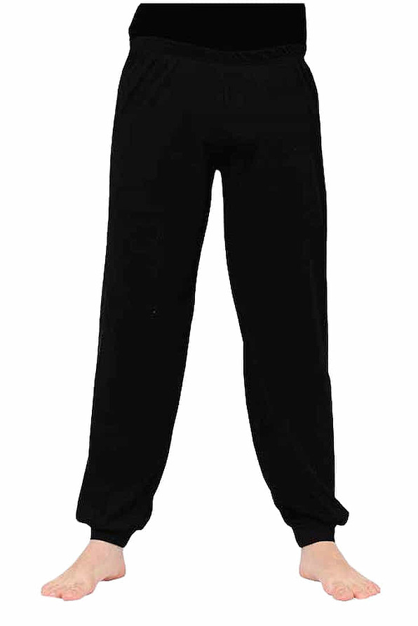 MAN BABY FOUTER COTTON PANTS PLAIN WITH ANKLE CUFFED LEGS
