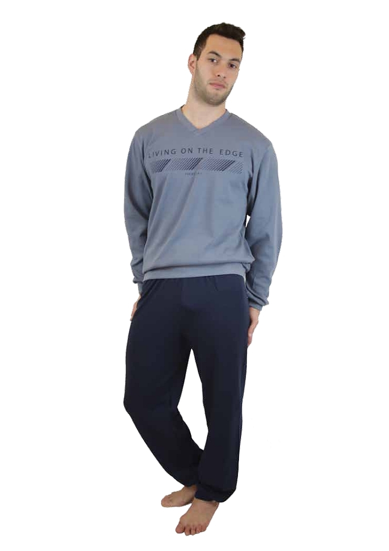 GALAXY - MEN FASHION COTOON LONG PYJAMAS