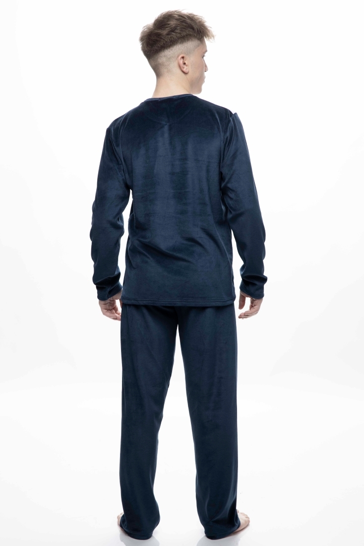 ΑΝΔΡΙΚΗ ΜΑΚΡΙΑ ΒΕΛΟΥΔΟ ΠΙΤΖΑΜΑ ΜΕ ΑΝΟΙΧΤΟ ΜΠΑΤΖΑΚΙ