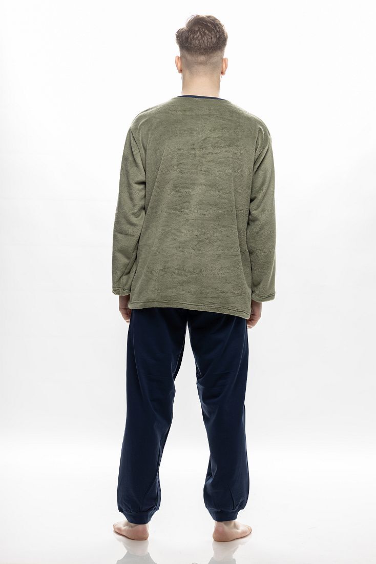 MAN LONG CORAL FLEECE PYJAMAS WITH GUARDIANS OF THE GALAXY EMBROIDERY