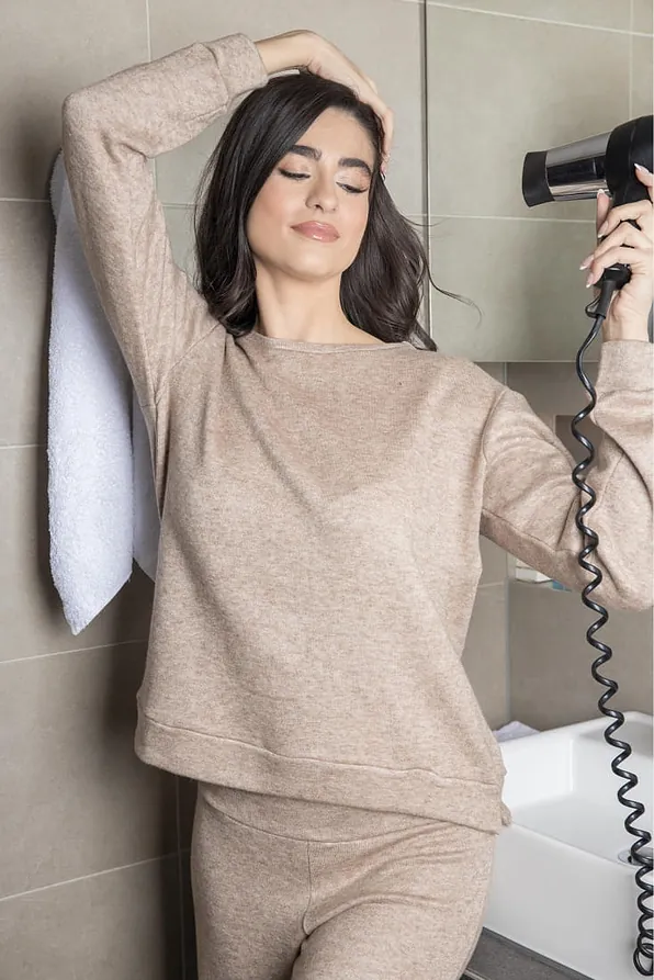 ΓΥΝΑΙΚΕΙΑ ΦΟΡΜΑ ΚΑΣΜΙΡ ΠΛΕΧΤΗ ΜΟΝΟΧΡΩΜΗ ΜΕ ΜΠΑΤΖΑΚΙ ΜΕ ΛΑΣΤΙΧΟ