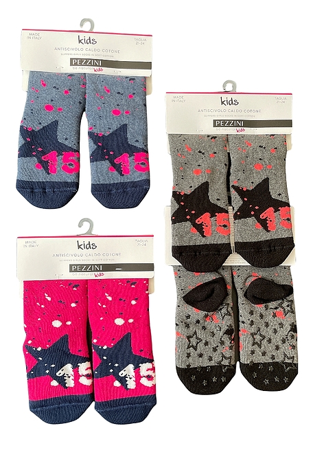 GIRL COTTON FASHION SOCKS WITH ABS AND SPLASHES WITH STAR PATTERN