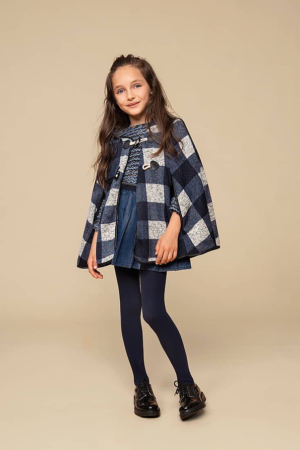 GIRLS WARM AND SOFT COTTON PLAIN TIGHTS WITH FLAT SEAMS - FIOCCO