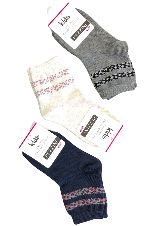 GIRL COTTON FASHION SOCKS WITH STAR LEOPARD PATTERN OR STRIPES LEOPARD PATTERN