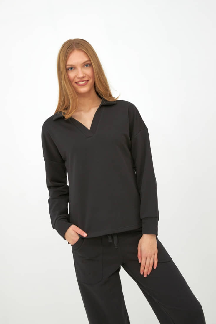 ΓΥΝΑΙΚΕΙΑ ΒΑΜΒΑΚΕΡΗ ΦΟΥΤΕΡ ΦΟΡΜΑ ΜΟΝΟΧΡΩΜΗ V ΓΙΑΚΑΣ ΑΝΟΙΧΤΟ ΜΠΑΤΖΑΚΙ