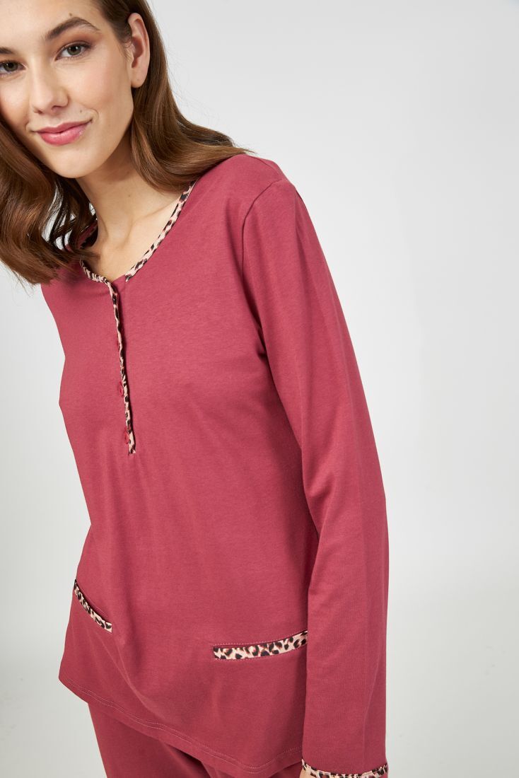 ΓΥΝΑΙΚΕΙΑ ΜΑΚΡΙΑ ΒΑΜΒΑΚΕΡΗ ΠΙΤΖΑΜΑ ΜΕ ΠΑΤΙΛΕΤΑ & ΣΑΤΕΝ ΑΝΙΜΑΛ ΛΕΠΤΟΜΕΡΕΙΕΣ