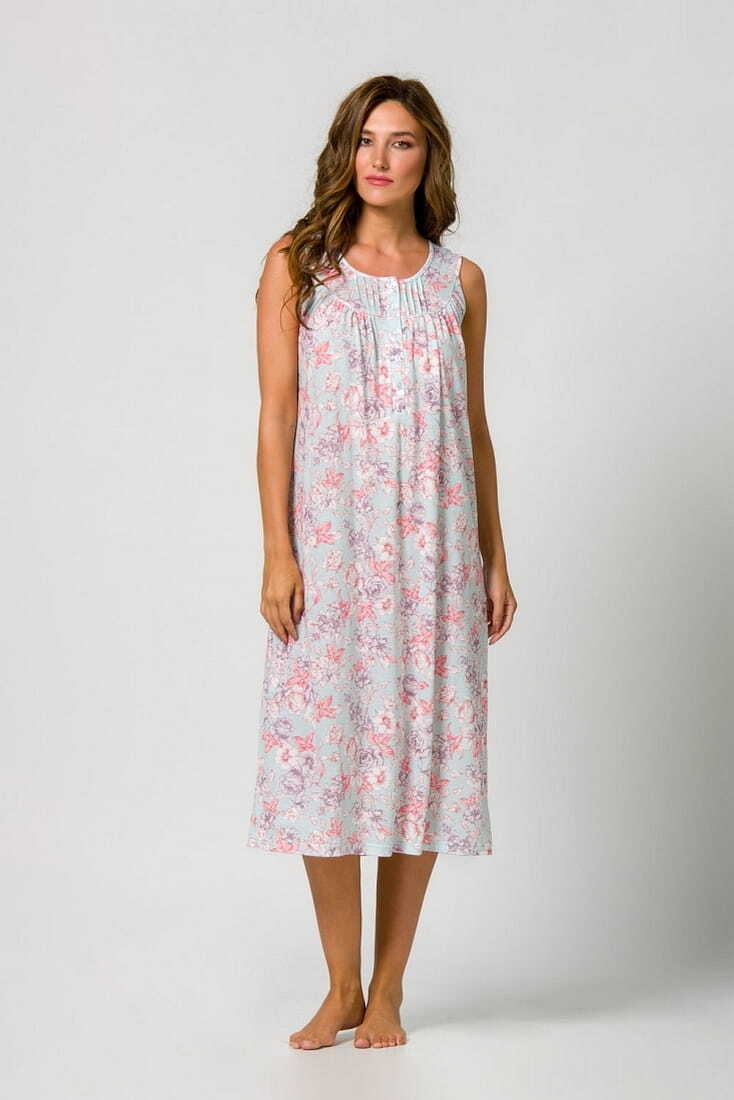 ΓΥΝΑΙΚΕΙΟ ΝΥΧΤΙΚΟ ΚΛΑΣΣΙΚΟ MODAL ΜΑΚΡΥ ΒΑΘΙΑ ΠΑΤΙΛΕΤΑ ΜΕ ΩΜΟ ΚΑΙ ΠΙΕΤΕΣ FLORAL