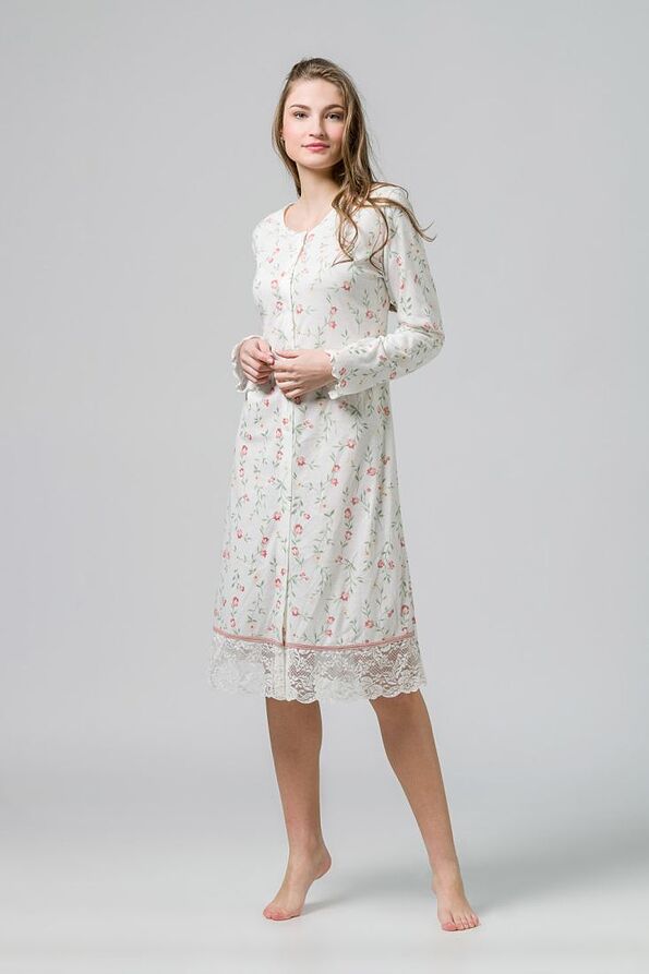 HARMONY- WOMEN CLASSIC NIGHTDRESS WITH LACE
