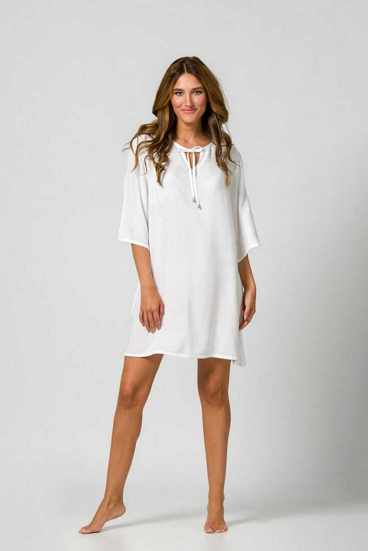 ΓΥΝΑΙΚΕΙΟ ΚΑΦΤΑΝΙ ΑΠΌ ΒΙΣΚΟΖΗ ΣΕ ΦΑΡΔΙΑ ΓΡΑΜΜΗ ΜΟΝΟΧΡΩΜΟ ΛΑΙΜΟΚΟΨΗ ΜΕ ΚΟΡΔΟΝΙ ΤΡΟΥΑΚΑΡ ΜΑΝΙΚΙ