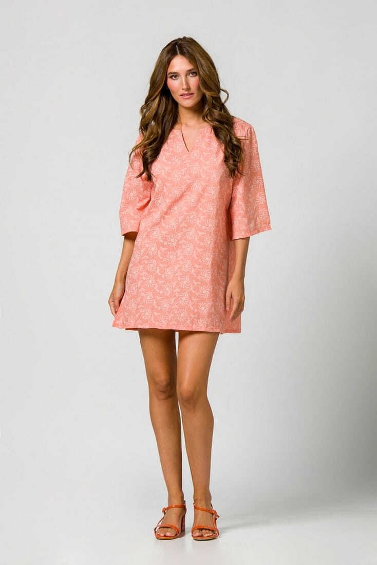 ΓΥΝΑΙΚΕΙΟ ΚΑΦΤΑΝΙ ΒΑΜΒΑΚΕΡΟ FLORAL ΣΤΟ ΜΗΡΟ V ΛΑΙΜΟΣ ΤΡΟΥΑΚΑΡ ΜΑΝΙΚΙ