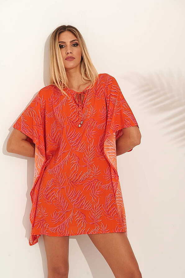 ΓΥΝΑΙΚΕΙΟ ΒΙΣΚΟΖΗ ΚΑΦΤΑΝΙ ΜΕ ΣΧΕΔΙΟ TROPICAL V ΛΑΙΜΟΣ ΜΕ ΚΟΡΔΟΝΙ ΚΑΙ ΜΑΝΙΚΙΑ ΝΥΧΤΕΡΙΔΑ