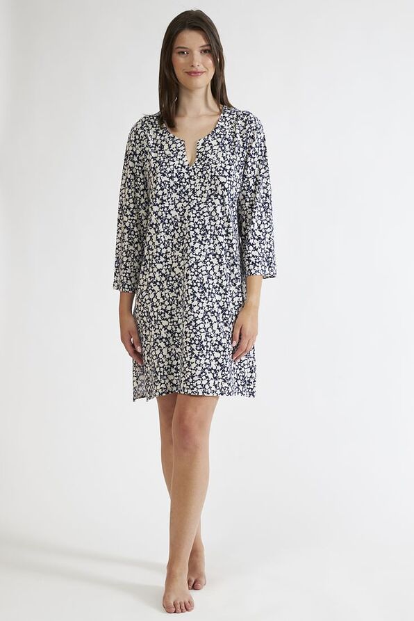 WOMAN MIDI ELASTIC VISCOSE DRESS WITH FLORAL PATTERN