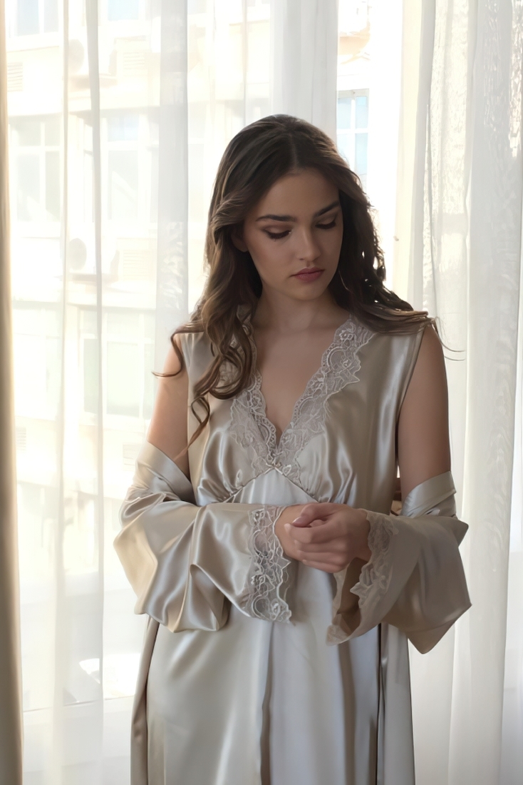 HARMONY - ΓΥΝΑΙΚΕΙΟ ΜΑΧΙ ΝΥΧΤΙΚΟ ΣΑΤΕΝ ΜΕ ΔΑΝΤΕΛΑ