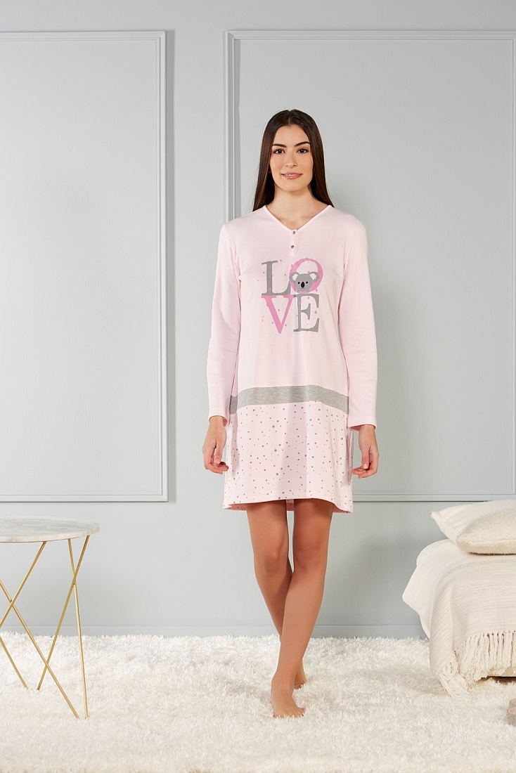 ΓΥΝΑΙΚΕΙΟ ΝΥΧΤΙΚΟ ΒΑΜΒΑΚΕΡΟ ΠΑΤΙΛΕΤΑ ΜΕ ΣΤΑΜΠΑ LOVE ΚΟΑΛΑ