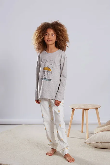 ΚΟΡΙΤΣΙΣΤΙΚΗ ΜΑΚΡΙΑ ΒΑΜΒΑΚΕΡΗ INTERLOCK ΠΙΤΖΑΜΑ ΜΕ ΤΥΠΩΜΑ ΠΟΝΤΙΚΑΚΙΑ