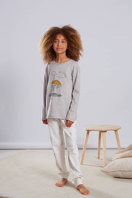 ΚΟΡΙΤΣΙΣΤΙΚΗ ΜΑΚΡΙΑ ΒΑΜΒΑΚΕΡΗ INTERLOCK ΠΙΤΖΑΜΑ ΜΕ ΤΥΠΩΜΑ ΠΟΝΤΙΚΑΚΙΑ