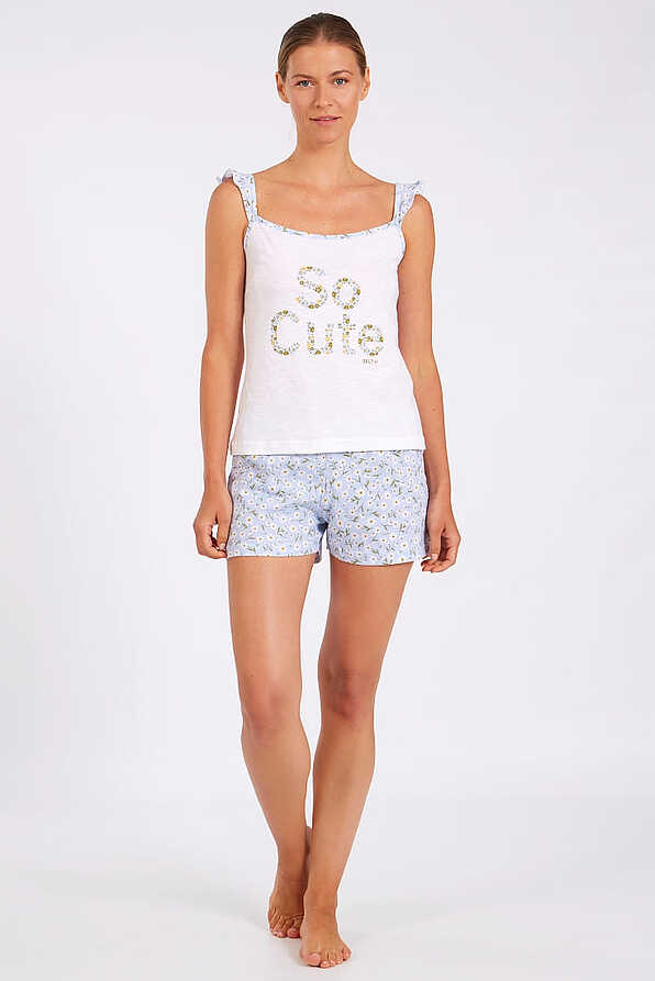 WOMAN SHORT COTTON PYJAMAS SO CUTE PRINT AND FLORAL SHORTS