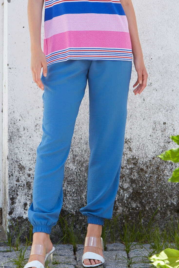 ΓΥΝΑΙΚΕΙΟ ΠΑΝΤΕΛΟΝΙ ΜΟΝΟΧΡΩΜΟ ΜΕ ΤΣΕΠΕΣ ΚΑΙ ΛΑΣΤΙΧΟ ΣΤΟΝ ΑΣΤΡΑΓΑΛΟ