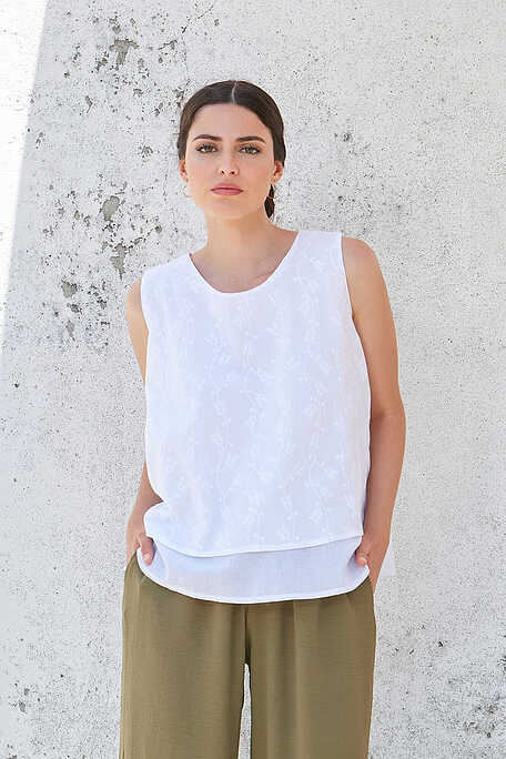 ΓΥΝΑΙΚΕΙΑ ΜΑΚΡΙΑ ΒΑΜΒΑΚΕΡΗ ΜΠΛΟΥΖΑ ΜΟΝΟΧΡΩΜΗ ΑΜΑΝΙΚΗ FLORAL ΣΧΕΔΙΟ