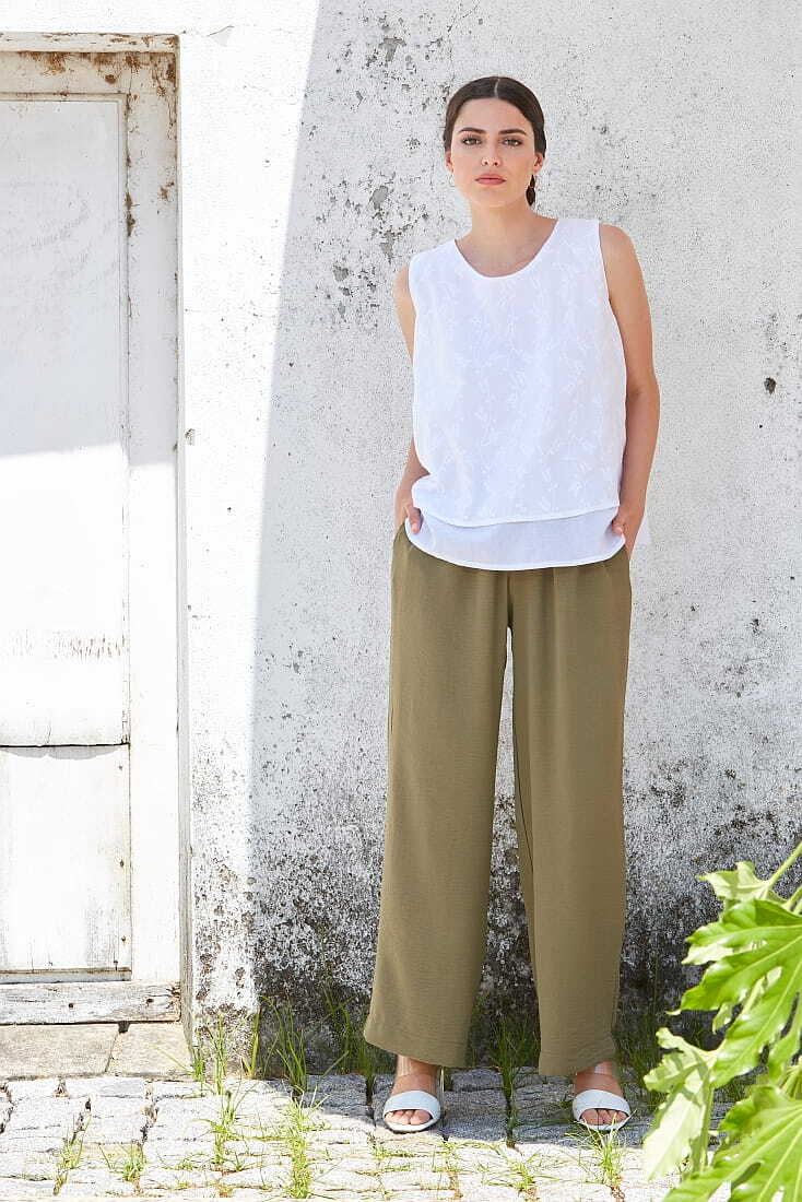 ΓΥΝΑΙΚΕΙΑ ΜΑΚΡΙΑ ΒΑΜΒΑΚΕΡΗ ΜΠΛΟΥΖΑ ΜΟΝΟΧΡΩΜΗ ΑΜΑΝΙΚΗ FLORAL ΣΧΕΔΙΟ