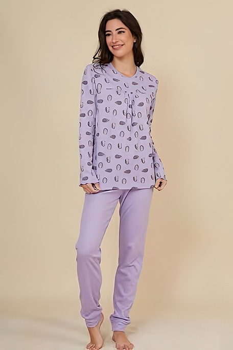 ΓΥΝΑΙΚΕΙΑ ΜΑΚΡΙΑ ΒΑΜΒΑΚΕΡΗ ΠΙΤΖΑΜΑ ΜΕ ΕΣΩΤΕΡΙΚΗ ΦΑΝΕΛΑ ΚΑΙ ΠΑΝΤΕΛΟΝΙ ΜΕ ΠΛΑΙΝΕΣ ΤΣΕΠΕΣ ΚΑΙ ΑΝΟΙΧΤΟ ΜΠΑΤΖΑΚΙ