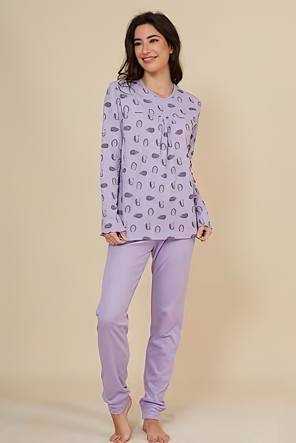 ΓΥΝΑΙΚΕΙΑ ΜΑΚΡΙΑ ΒΑΜΒΑΚΕΡΗ ΠΙΤΖΑΜΑ ΜΕ ΕΣΩΤΕΡΙΚΗ ΦΑΝΕΛΑ ΚΑΙ ΠΑΝΤΕΛΟΝΙ ΜΕ ΠΛΑΙΝΕΣ ΤΣΕΠΕΣ ΚΑΙ ΑΝΟΙΧΤΟ ΜΠΑΤΖΑΚΙ