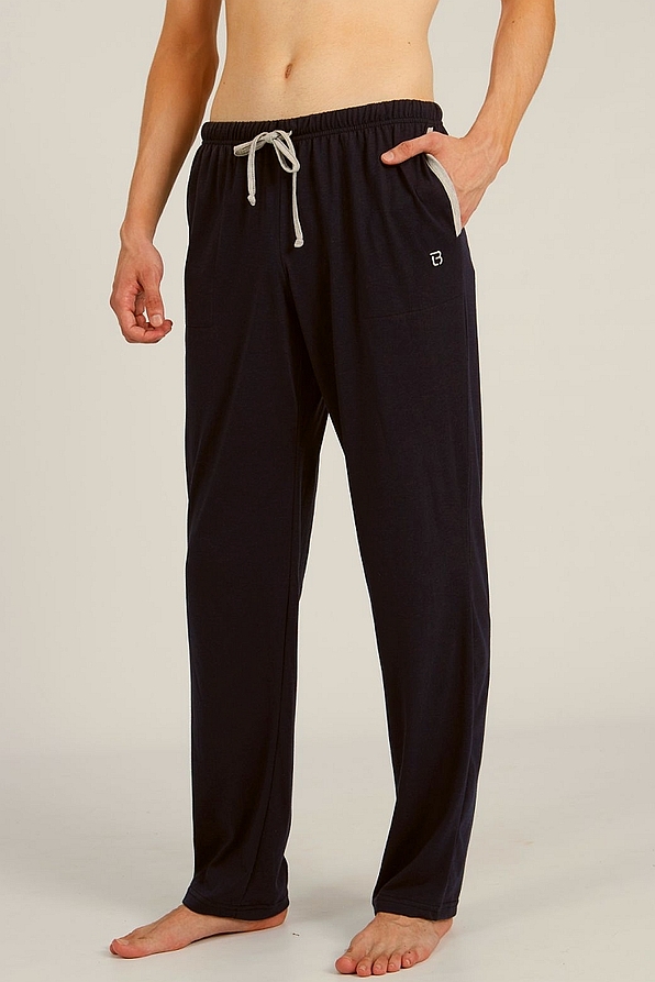 MAN COTTON PLAIN PANTS WITH DRAWCORDS AND POCKETS