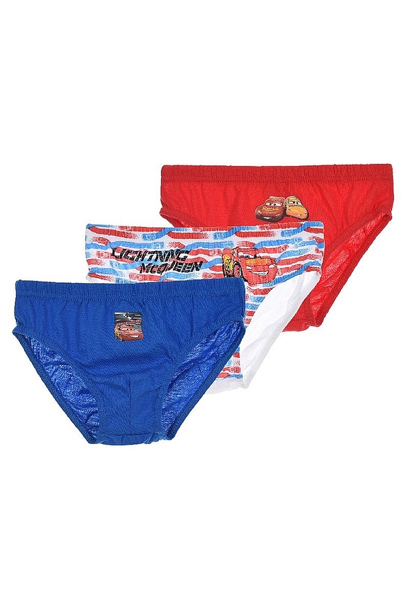 DISNEY CARS 3-PACK BOY COTTON BRIEFS