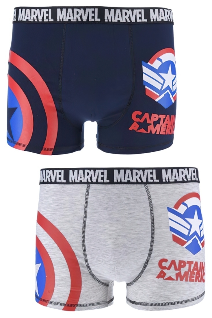 MARVEL CAPTAIN AMERICA 2-PACK ΑΝΔΡΙΚΟ ΒΑΜΒΑΚΕΡΟ BOXER