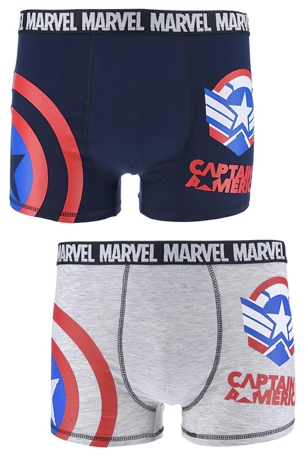MARVEL CAPTAIN AMERICA 2-PACK ΑΝΔΡΙΚΟ ΒΑΜΒΑΚΕΡΟ BOXER