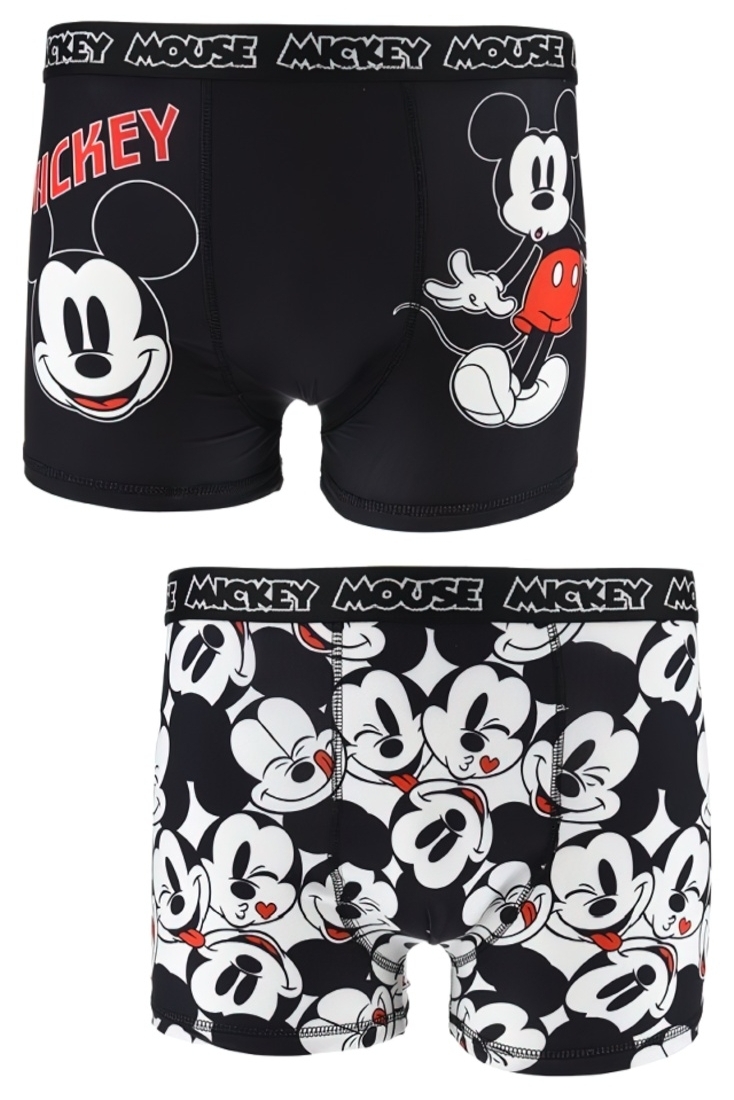 DISNEY MICKEY MOUSE 2-PACK ΑΝΔΡΙΚΟ BOXER ΔΙΑΠΝΕΟΝ ΜΕ ΒΑΜΒΑΚΕΡΗ ΦΟΔΡΑ
