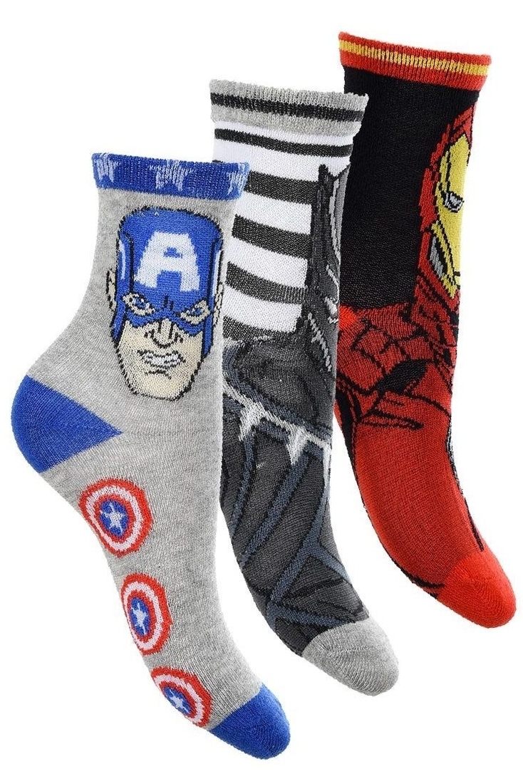 MARVEL AVENGERS 3-PACK ΑΓΟΡΙΣΤΙΚΕΣ ΒΑΜΒΑΚΕΡΕΣ ΚΑΛΤΣΕΣ