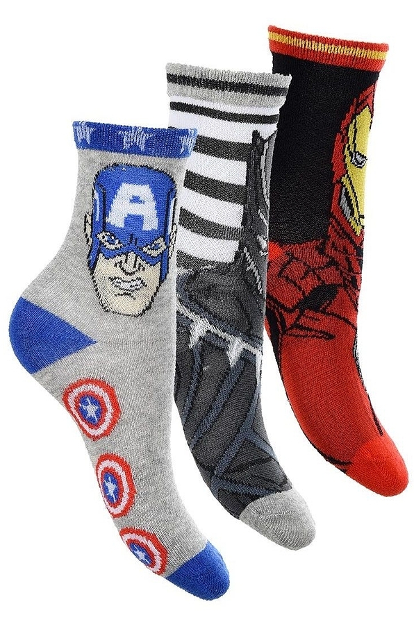 MARVEL AVENGERS 3-PACK ΑΓΟΡΙΣΤΙΚΕΣ ΒΑΜΒΑΚΕΡΕΣ ΚΑΛΤΣΕΣ