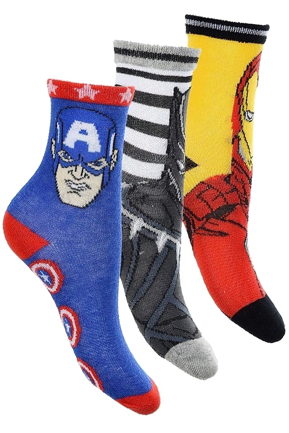 MARVEL AVENGERS 3-PACK BOY COTTON SOCKS