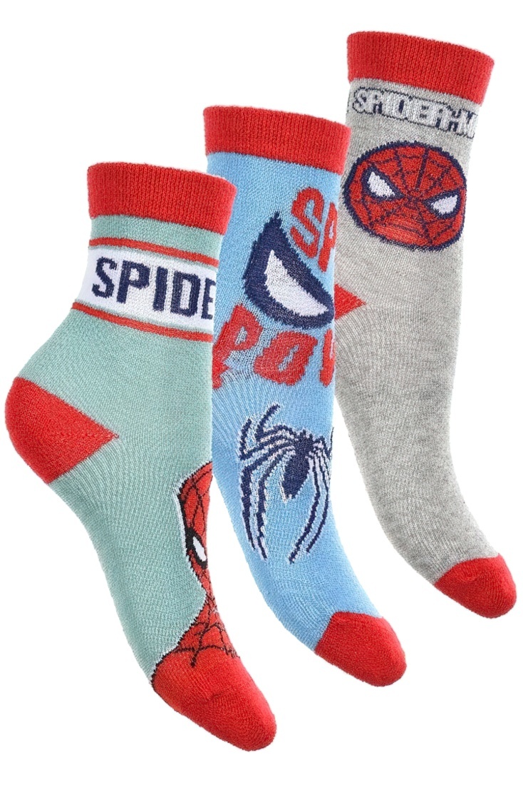SPIDERMAN MARVEL 3-PACK ΑΓΟΡΙΣΤΙΚΕΣ ΒΑΜΒΑΚΕΡΕΣ ΚΑΛΤΣΕΣ