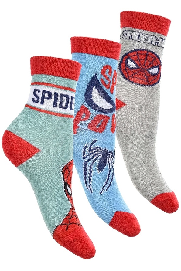 SPIDERMAN MARVEL 3-PACK ΑΓΟΡΙΣΤΙΚΕΣ ΒΑΜΒΑΚΕΡΕΣ ΚΑΛΤΣΕΣ