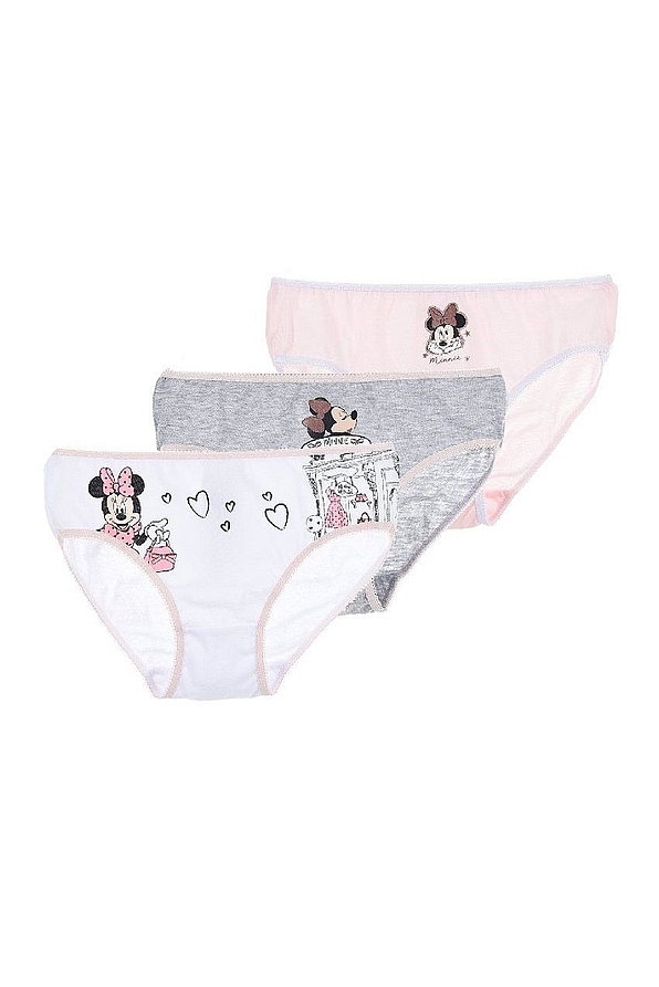 DISNEY MINNIE MOUSE 3-PACK ΚΟΡΙΤΣΙΣΤΙΚΑ ΒΑΜΒΑΚΕΡΑ ΣΛΙΠ ΜΕ GLITTER ΛΕΠΤΟΜΕΡΕΙΕΣ