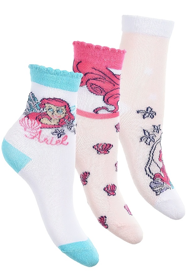 DISNEY PRINCESS ARIEL 3-PACK ΚΟΡΙΤΣΙΣΤΙΚΗ ΒΑΜΒΑΚΕΡΗ ΚΑΛΤΣΑ