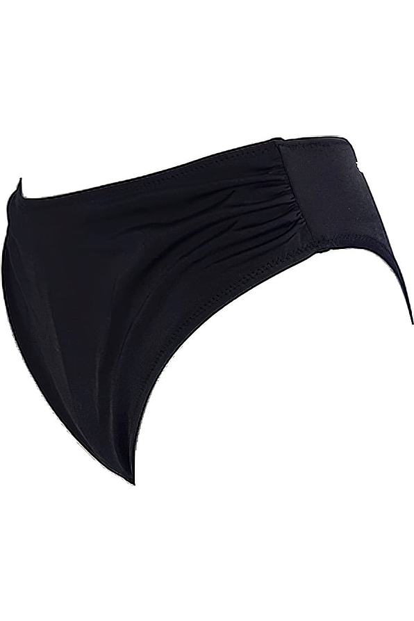 ΓΥΝΑΙΚΕΙΟ ΜΑΓΙΟ BIKINI SLIP ΜΟΝΟΧΡΩΜΟ ΜΕ ΣΟΥΡΑ ΣΤΟ ΠΛΑΪ 3/4 ΚΑΝΟΝΙΚΗΣ ΠΙΣΩ ΚΑΛΥΨΗΣ