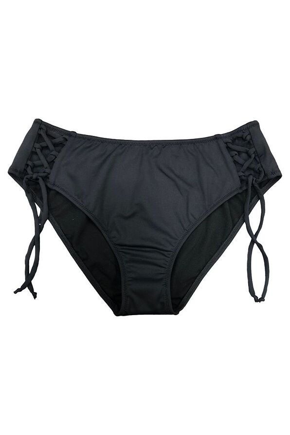 ΓΥΝΑΙΚΕΙΟ ΜΑΓΙΟ BIKINI SLIP ΜΟΝΟΧΡΩΜΟ ΜΕ ΔΙΑΚΟΣΜΗΤΙΚΑ ΚΟΡΔΟΝΙΑ ΣΤΟ ΠΛΑΪ ΠΛΗΡΟΥΣ ΠΙΣΩ ΚΑΛΥΨΗΣ