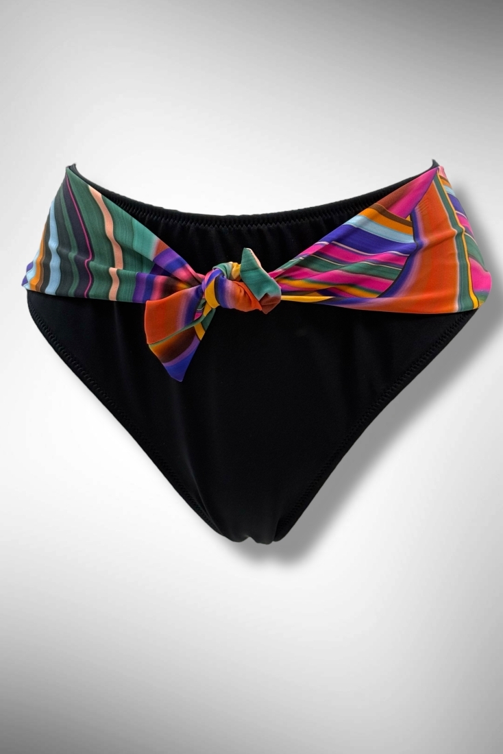 ΓΥΝΑΙΚΕΙΟ ΜΑΓΙΟ BIKINI SLIP ΨΗΛΟΜΕΣΟ ΚΑΝΟΝΙΚΗΣ ΠΙΣΩ ΚΑΛΥΨΗΣ ΜΕ ΤΥΠΩΜΑ ΟΥΡΑΝΙΟ ΤΟΞΟ-RAINBOW