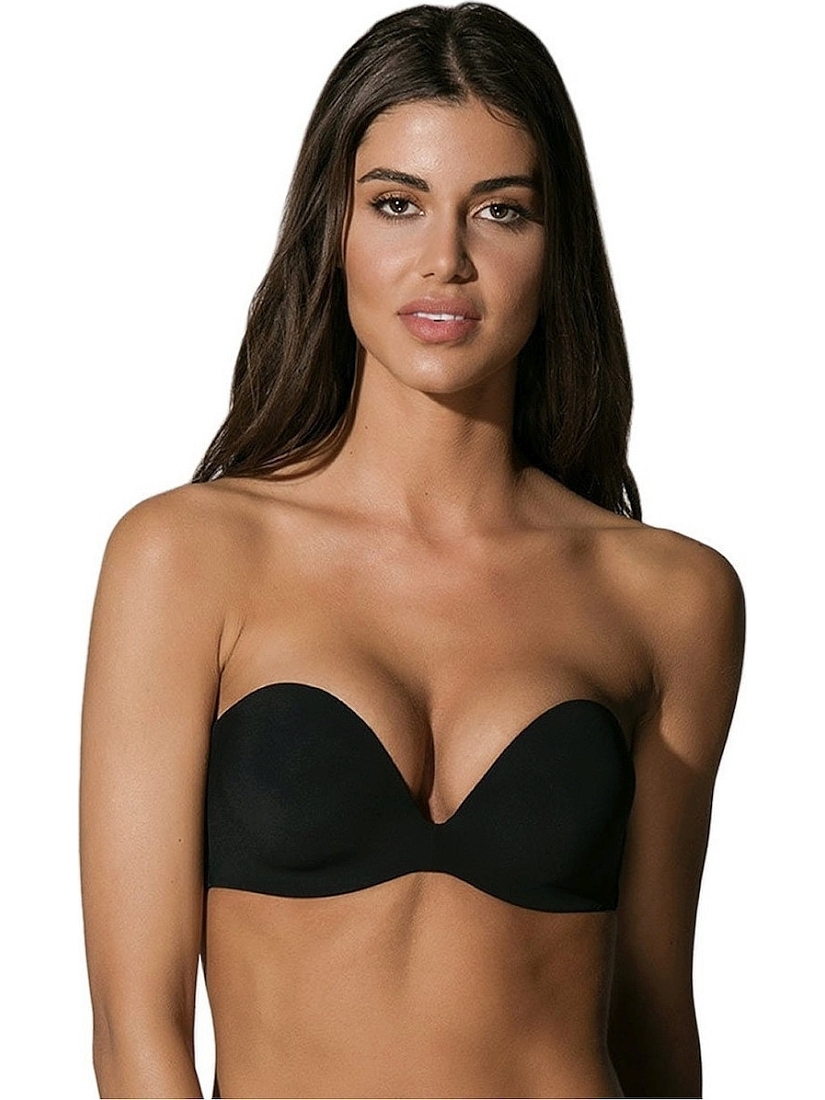 SECRET SENSE STRAPLESS CUP D ΓΥΝΑΙΚΕΙΟ T-SHIRT ΣΟΥΤΙΕΝ ΑΟΡΑΤΟ ΔΙΑΠΝΕΟΝ ΜΕ ΑΦΑΙΡΟΥΜΕΝΗ ΕΝΙΣΧΥΣΗ ΧΑΜΗΛΟ ΝΤΕΚΟΛΤΕ KAI ΣΙΛΙΚΟΝΗ ΣΤΗ ΠΛΑΤΗ