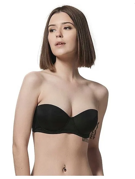 SECRET MOLDED STRAPLESS ΓΥΝΑΙΚΕΙΟ ΣΟΥΤΙΕΝ CUP D ME ΕΛΑΦΡΙΑ ΕΝΙΣΧΥΣΗ ΚΑΙ ΜΠΑΝΕΛΑ ΑΠΟ ΜΙΚΡΟΪΝΑ ΑΟΡΑΤΟ